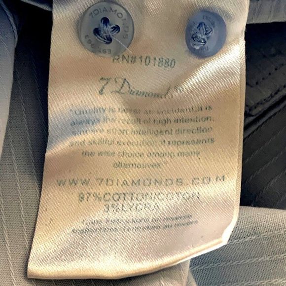 7 Diamonds Nordstrom Blue Shirt Size M Mens Button Casual 2467 GUC Long Sleeve - Picture 9 of 11